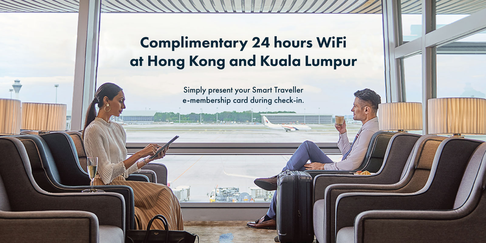 Complimentary WiFi at HK and KL