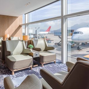 Family in Plaza Premium Lounge